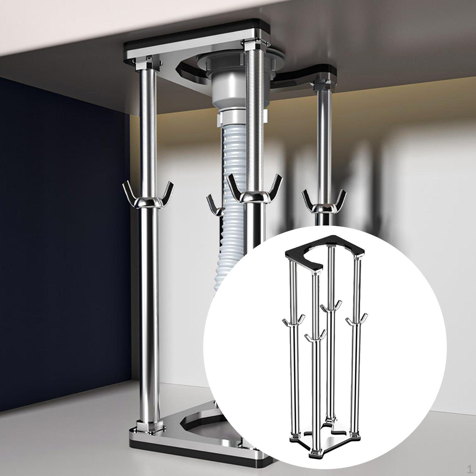 under Sink Bracket Adjustable Support System for Bathroom Washbasin