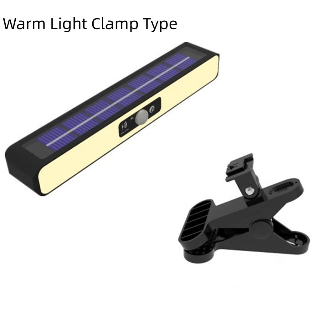 3 Lichtmodi Außenhoflampe mit Bewegungssensor LED Solarleuchte Solar-Klammerleuchte Garten