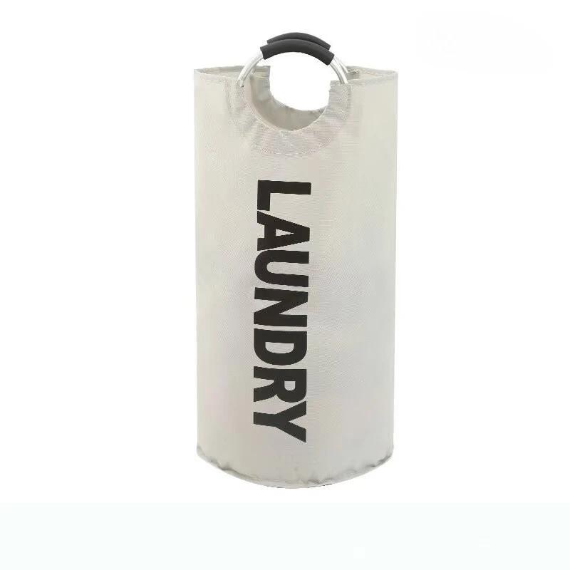 Portable Folding Fabric Oxford Cloth Dirty Clothes Hamper - Essential for Clothes And Sundries Storage