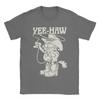 Garfields Cowboy Yee-Haw Vintage Retro Big Chest T-Shirts Cotton Tee Shirt Crewneck Short Sleeve T Shirts Plus Size Clothing