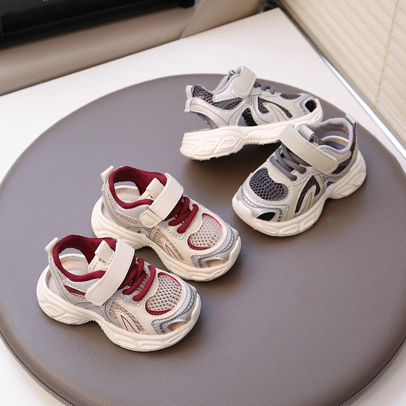 Kids Sports Sandals Hollowed-out Anti Slip Boys Girls Casual Shoes Soft Sole 2025 Summer New Baby Walking Shoes Comfortable