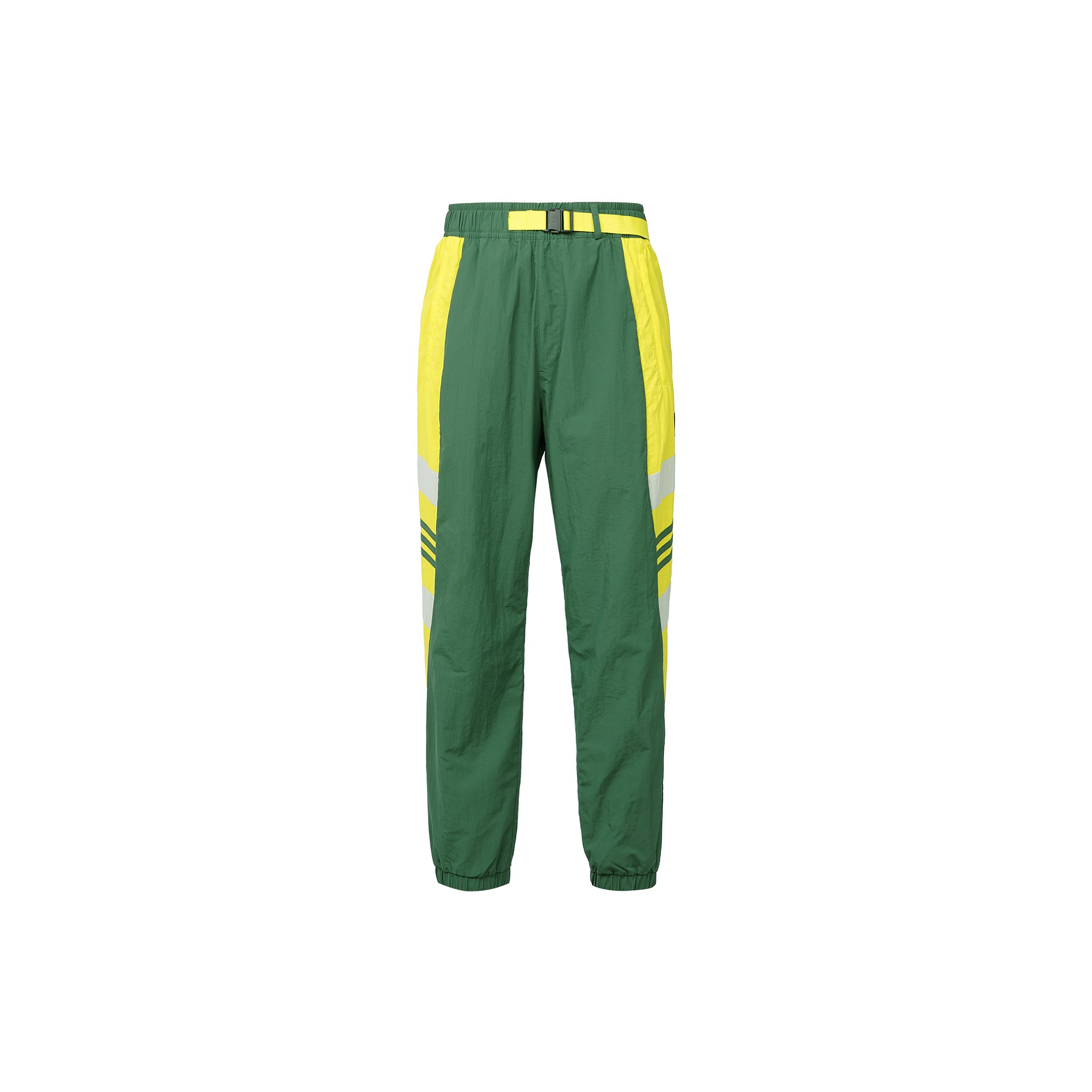 Adidas UB PNT WV CB Contrast Stitch Loose Fit Tapered Leg Track Pants Men Green GU1743 L