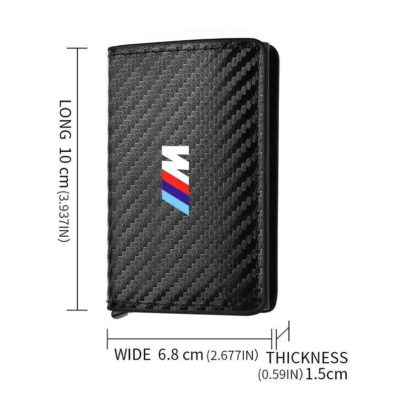 BAGD7 Car Sticker Hot 2025 Hot For BMW Car Carbon Fiber Card Holder Wallet Bank Cardholder For BMW Performance F10 F40 E92 E91 G20 G30