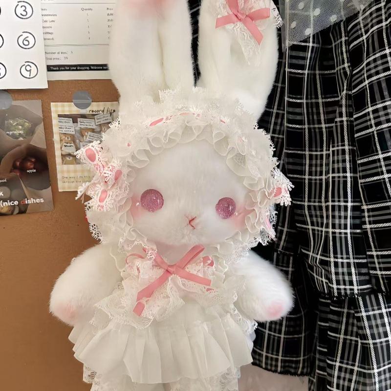 Cute Rabbit Plush Crossbody Bag Lolita Style Girls Kids Daily Shoulder Backpack