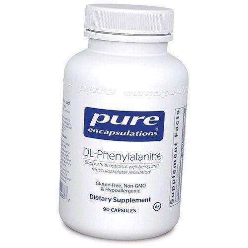 

DL-Фенілаланін, DL-Phenylalanine, Pure Encapsulations 90капс (27355025) 90caps