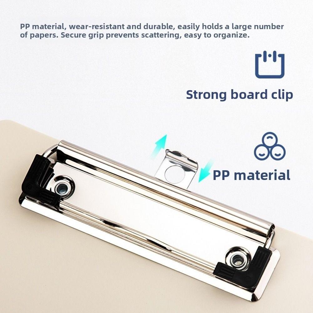 A4/A5 Writing Splint Plastic Writing Clipboard Multifunctional File Folder Clipboard  School Office