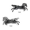 Stainless Steel Metal Horse Brooch Vintage Animal Brooches Jewelry Men Suit Clothes Pin Accessories
