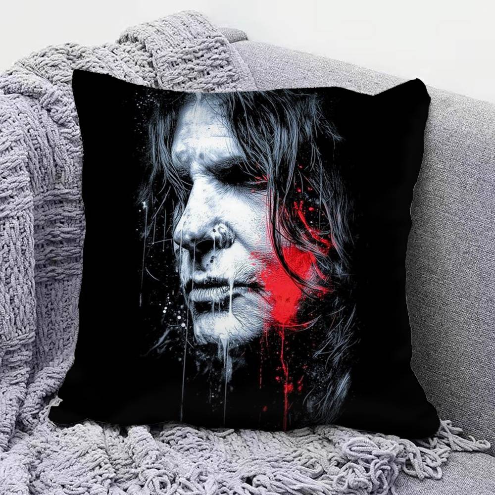 

Music Band OOzzy Osbourne Pillow Covers Home Sofa Cushion Covers and Aecorative Custom 30x30 cm