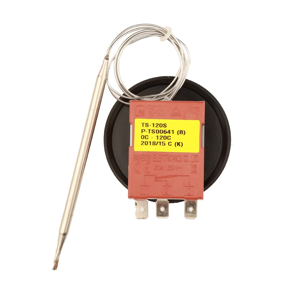 TS-120SB Korea Rainbow Capillary Thermostat 0-120 Celsius Degrees Adjustable Tempering Switch 3 Pin NC Temperature Controller