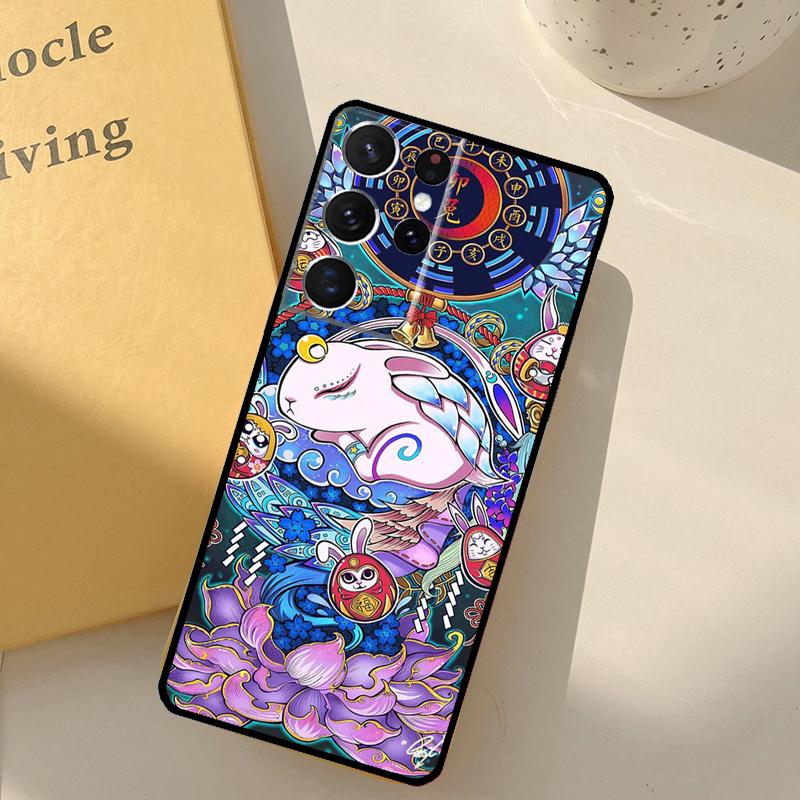 Chinese Zodiac Dragon Tiger Phone Case For Samsung Galaxy S25 S20 S21 S22 S23 S24 Ultra S9 S10 Plus S25 FE Cover Shell