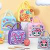 New 3D Children's Lunch Box Bag Cartoon Thickened Thermal Insulation Bag Aluminum Foil Cool Storage Fresh Storage Bag For Kids
