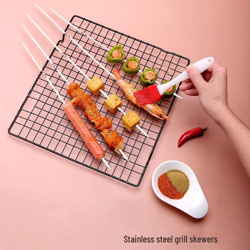 Wutuo Stainless Steel Flat BBQ Skewers