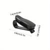1pc Black Rotating Car Sun Visor Sunglasses Clip