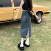 High-Waisted A-Line Denim Skirt for Women - Summer 2024 Thin Style 