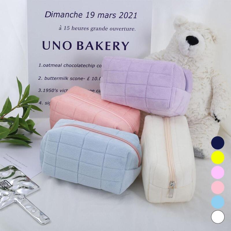 

Neping Women s Square Pouch with Quilted Detail Soft Violet