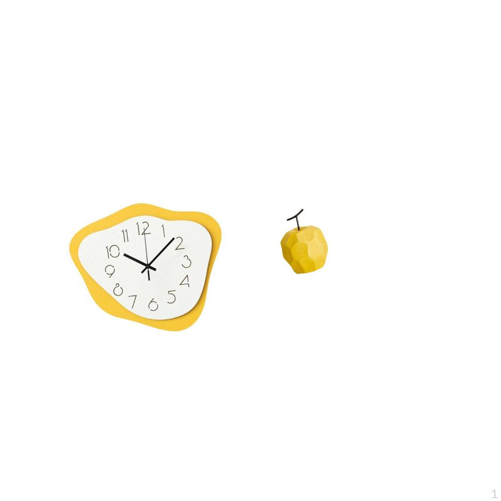 Acrylic Porcelain Wall Clock Sculpture Modern Office Ornament Timepiece Silent Collectible Table