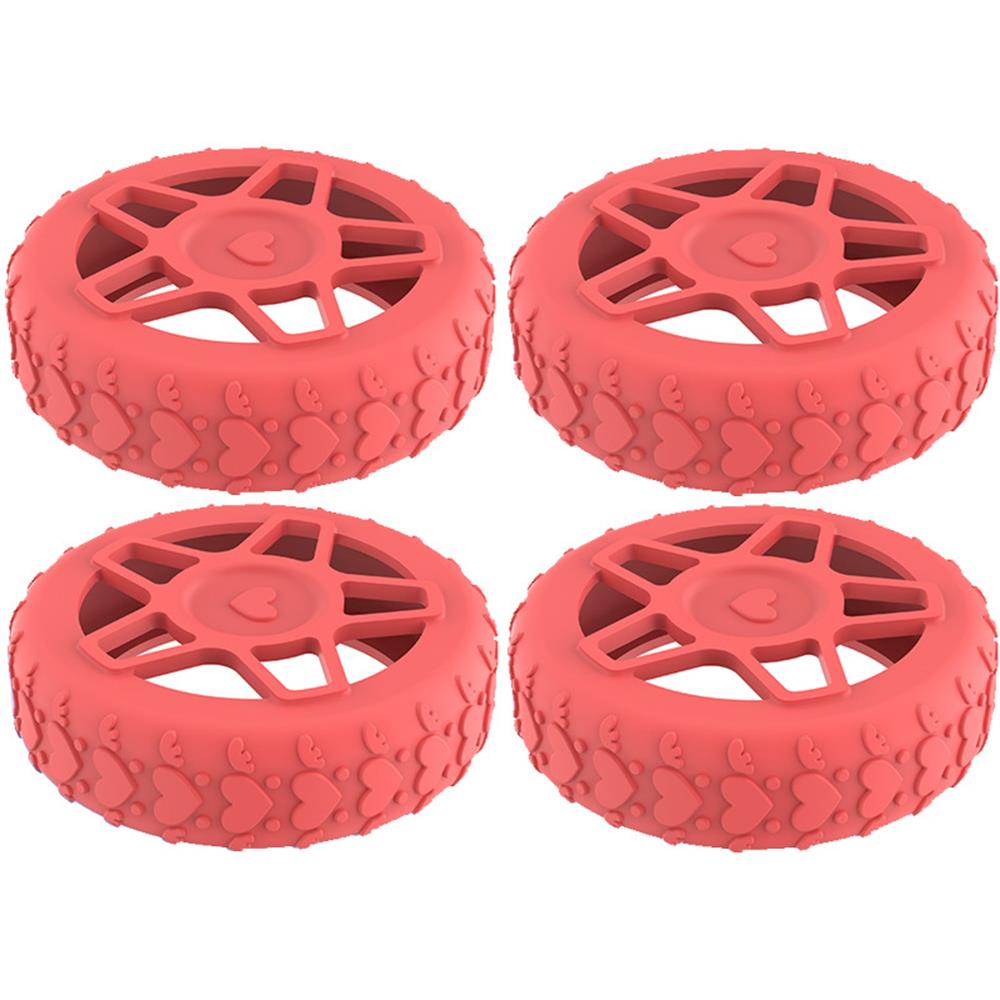 Hot 4pcs/Set Silicone Luggage Wheel Protectors Silent Shock-Proof Cover Sleeves For Smooth Rolling Suitcases Carrier Wheel Cover