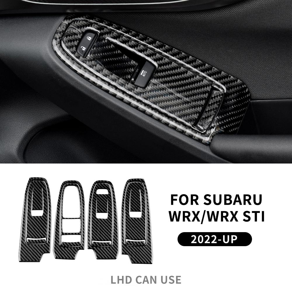 Real Carbon Fiber Sticker For Subaru WRX/ WRX STI 2025 2025 2025 Car Door Window Switch Button Panel Interior Trim Accessories