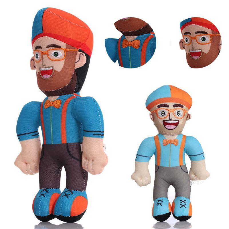 11 Inch Blippi Plush Toys Cartoon Soft Enlightenment Prop Suffed Doll Kids Gifts