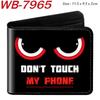 Cool Dark Funny Eyes Print Wallet Cute Short Student Coin Purse Folded Card Holder 1pcs