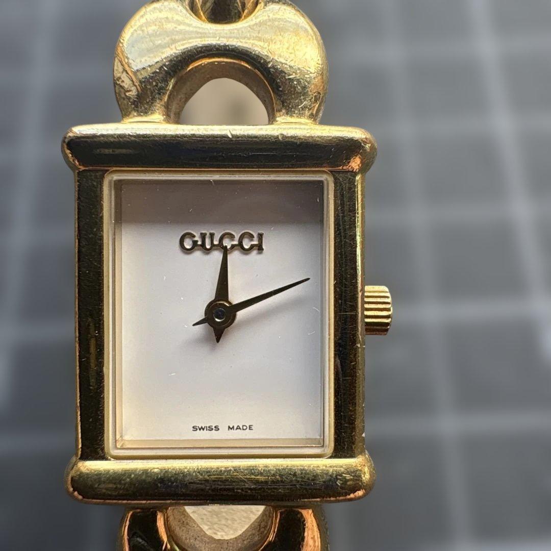 Used GUCCI ladies watch quartz gold black