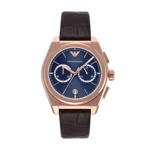 

Emporio Armani Chronograph Brown Leather Watch
