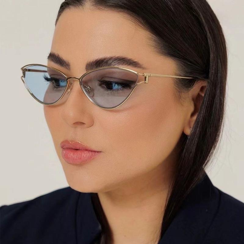 Cat Eye Shape Women Sunglasses European American Vintage Stylish Sun Glasses Fashion Trendy Sunglass Women