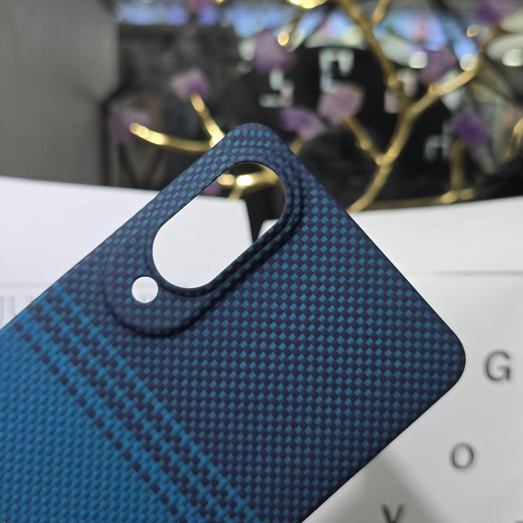 Luxury Business Design S25 Edge Aramid Real Carbon Fiber Case for Samsung S25Edge for Kevlar Mobile Protective Cover