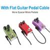 6PCS Space Saving Guitar Effects Cable Flexible Ribbon Design 15cm Length Suitable for Microphones and Sound Interfaces