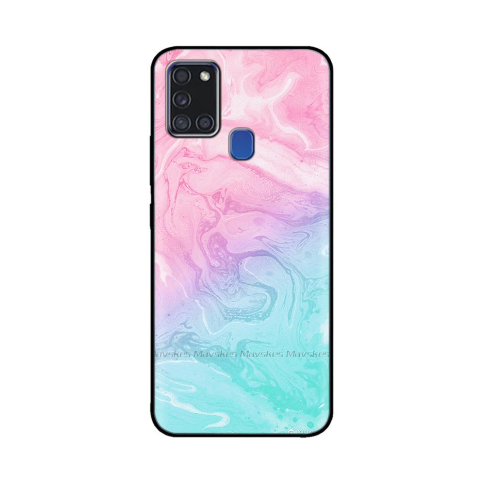 For Samsung A21S Case Silicone Back Protector Phone Soft TPU Bumper Case On For Samsung Galaxy A21s GalaxyA21s A 21s A217 Cover