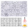 28grids Color Acrylic Letter Beads Kits A-Z Square Round Alphabet Bead Set with Line for Jewelry Making Bracelet Necklace Beaded