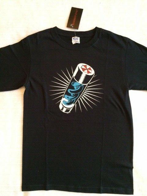 Resident Evil Т-вирус Флакон Мужская Черная Футболка Официальная Новая Неношеная Унисекс Футболка S