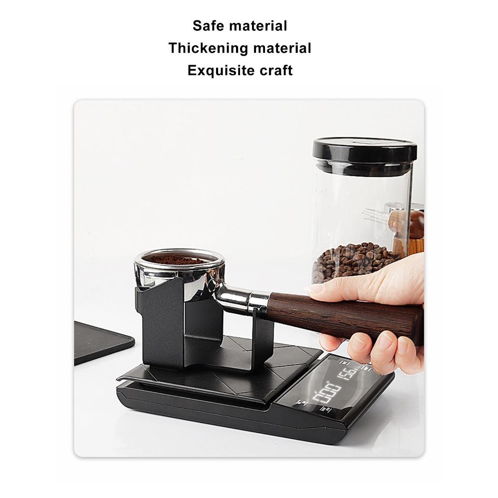Aluminum Construction Portafilter Tamping Station Aluminum Portafilter Holder Apartment Kitchen