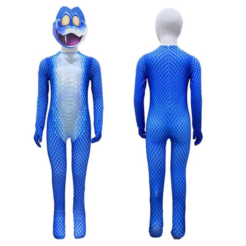 Zootopia2 Gary De Snake Cosplay Costume For Kids With Mask And Hoodie For Holiday Parties