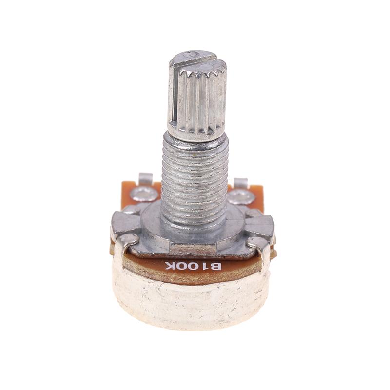 A500K B500K A250K B250K A50K B50K A25K B25K Potentiometer Splined Small Pot Electric Guitar Bass Effect Amp Tone Volume18Mm Shaft Parts