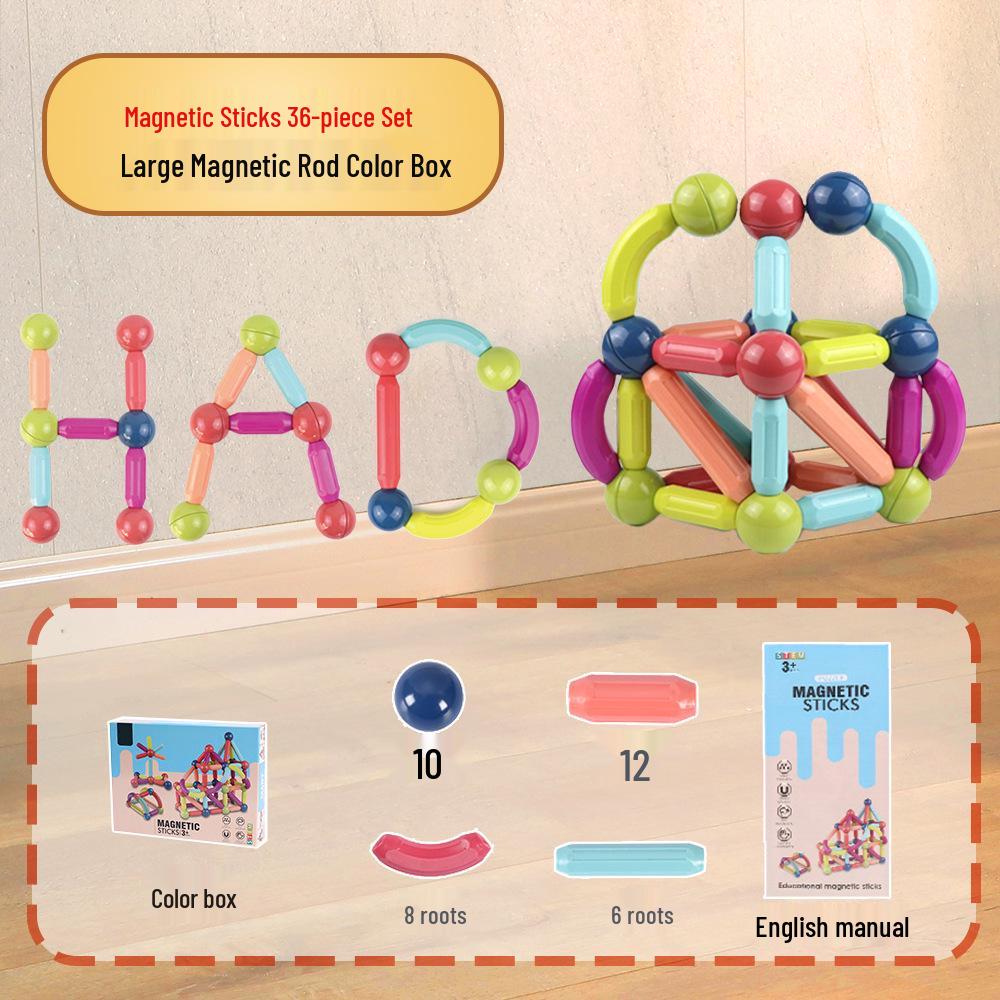 Large Magnetic Building Blocks for Children's Play and Relaxation