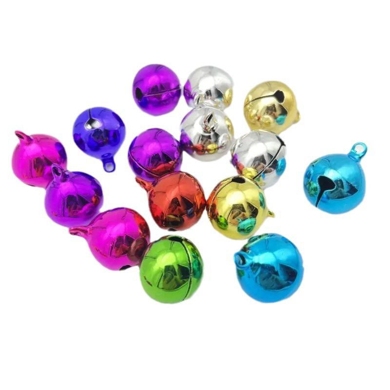 Colorful Electroplated Metal Pet Bell Ornament for Christmas