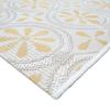Tapis extérieur intérieur moderne jaune et beige 160x230