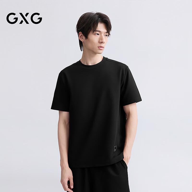 GXG Men s Solid Texture Crew Neck Short Sleeve T-Shirt XL