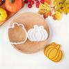 Festival Thanksgiving Themed Plastic Cookie Molds Set Includes Turkey Maples Leaf Chestnut Pumpkin Shape For Handmade Cookie