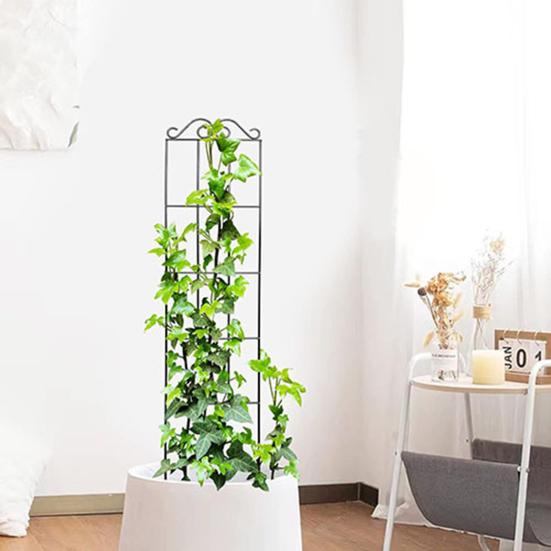 Metall Hageespalier Klatreplanter Ramme Espalier Dekorativ Plantestøtteramme for Klematis Roser Utendørs Innendørs Bruk