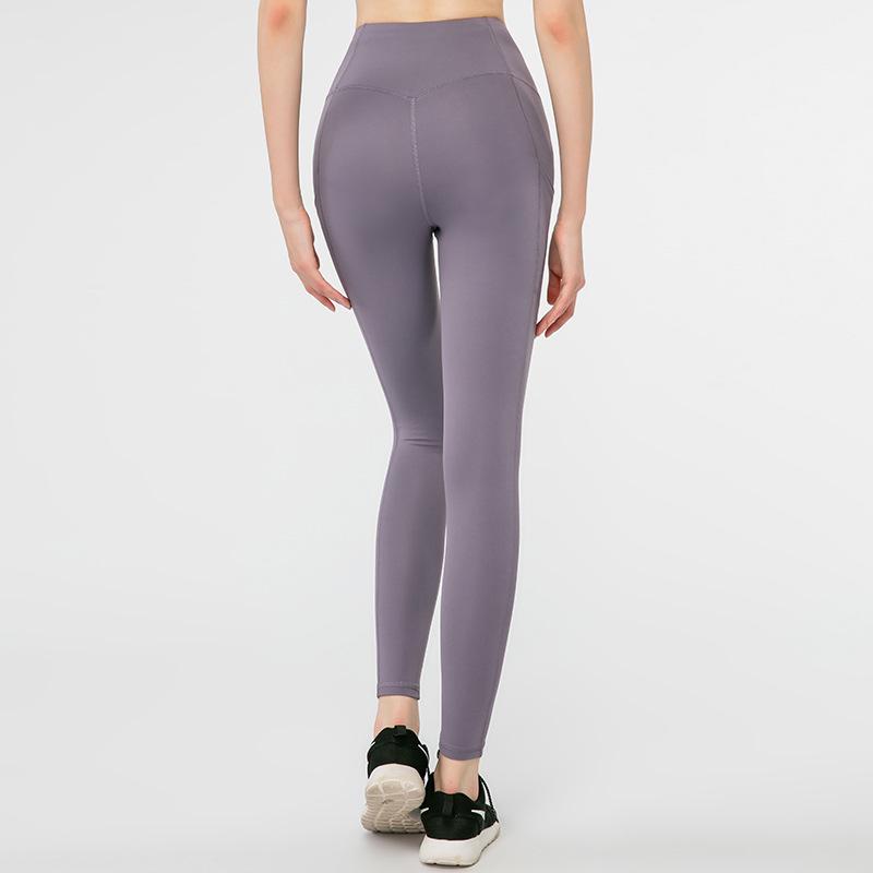 

Lulu Nude Feel Women s Pocket Yoga Pants - Summer Running Fitness Elastic Sports Leggings Extra Large