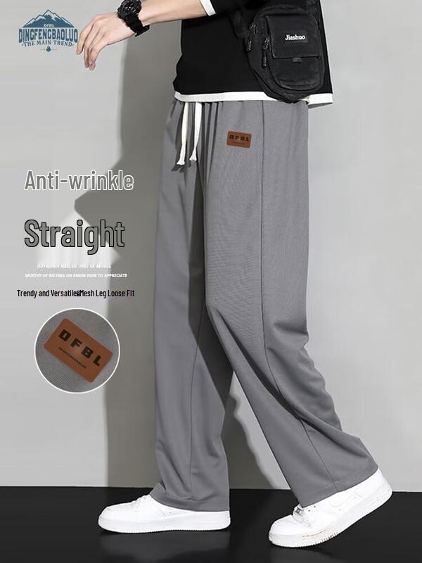 

Men s Loose Fit Draped Straight Leg Pants