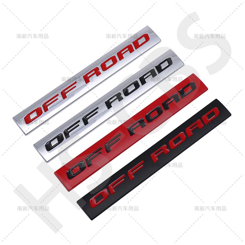 BAYK7 3D Metal OFF ROAD Emblem Car Rear Trunk Logo Auto Fender Decal Stickers For Ford Toyota Jeep Mitsubishi Chevrolet Car Styling