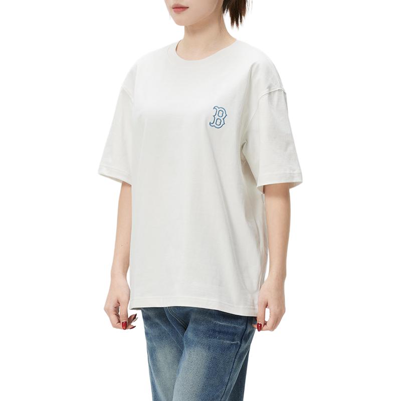 MLB Short Sleeve Fashion Sports Crew Neck T-Shirt Unisex Tops 3ATSM0763-43IVS-4.101