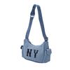 New MLB Cotton Hobo Bag, Shoulder Bag, Crossbody Bag Women's Denim Blue 7ACRMD05N-50SBS