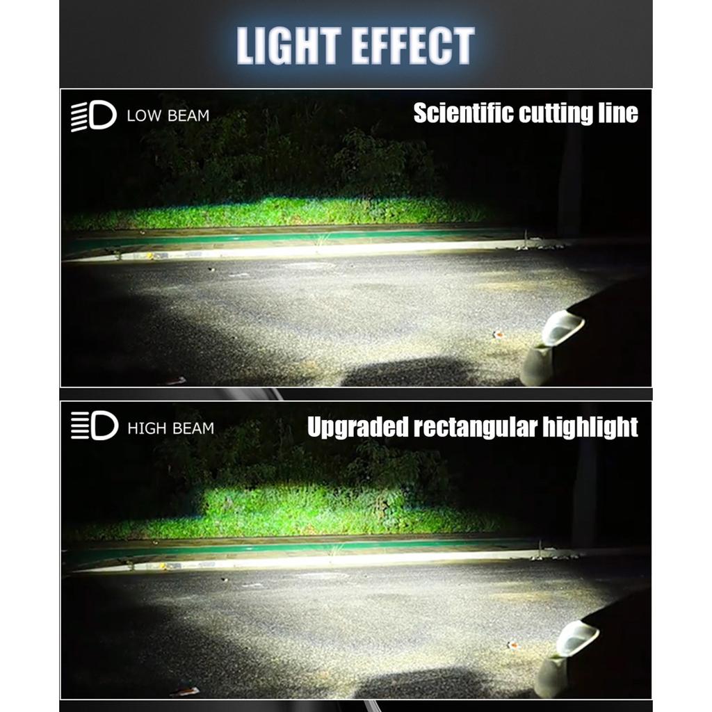 H4 LED Bulbs Brighter LED Lights 50 000+ Hour Lifespan 6500K 18000LM White Non-polarity Pack of 2