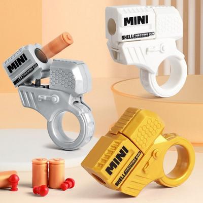 Mini Mermi Fırlatan Tabanca Parmak Ucu Döndürücü Dekompresyon Oyuncak Tabancası Ofis Kaygısı Stres Giderici Oyuncaklar Çocuklar Yetişkinler İçin Hediyeler