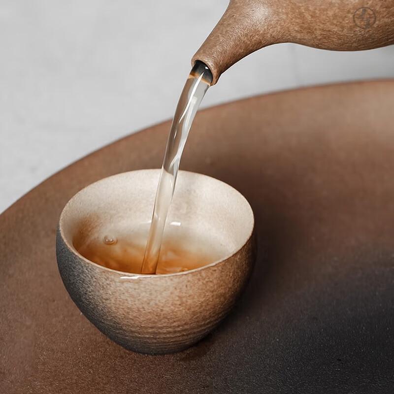 Wanqiantang Qiushan Glaze Ceramic Tea Set with Tea Tray