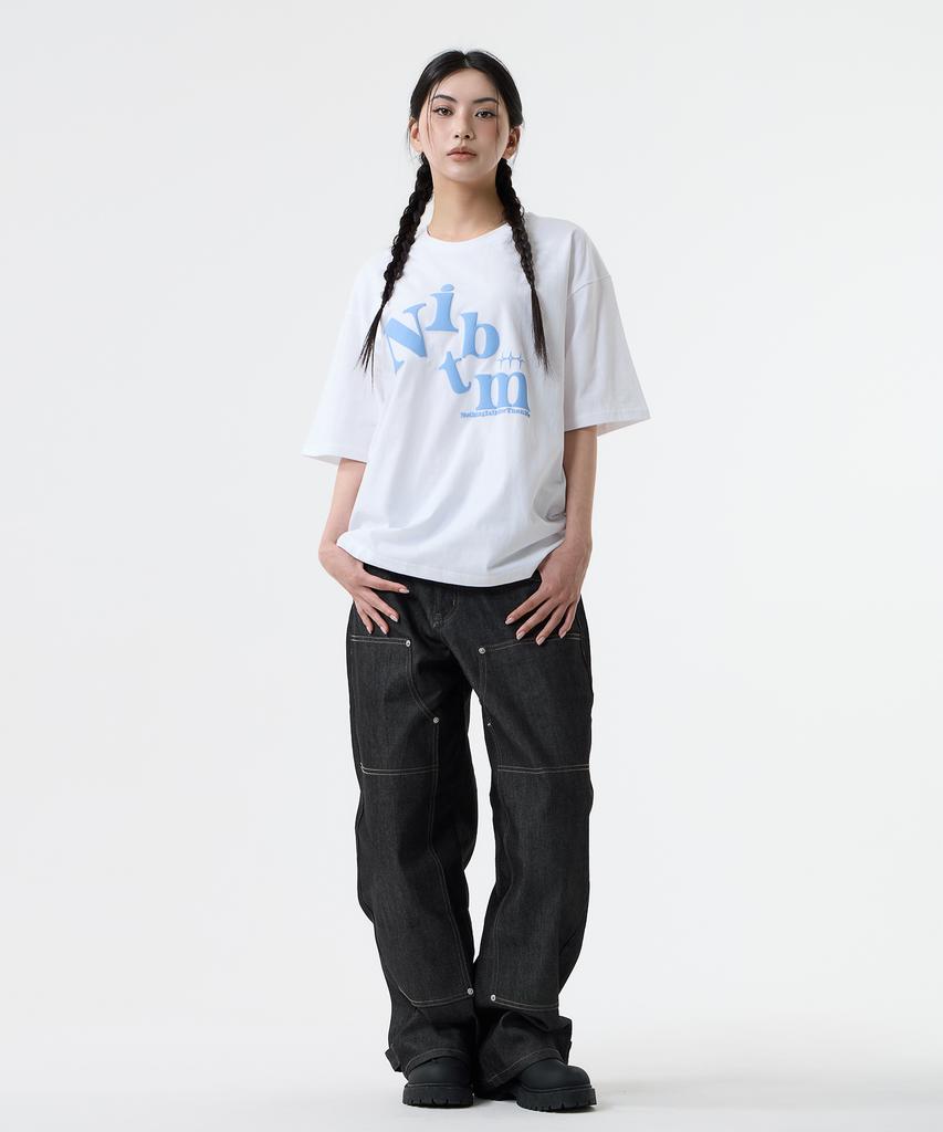 Nasttingijeubeleoldaenmi Big Logo Tee_White